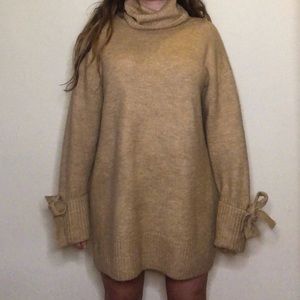 Zara Knit turtleneck sweater dress